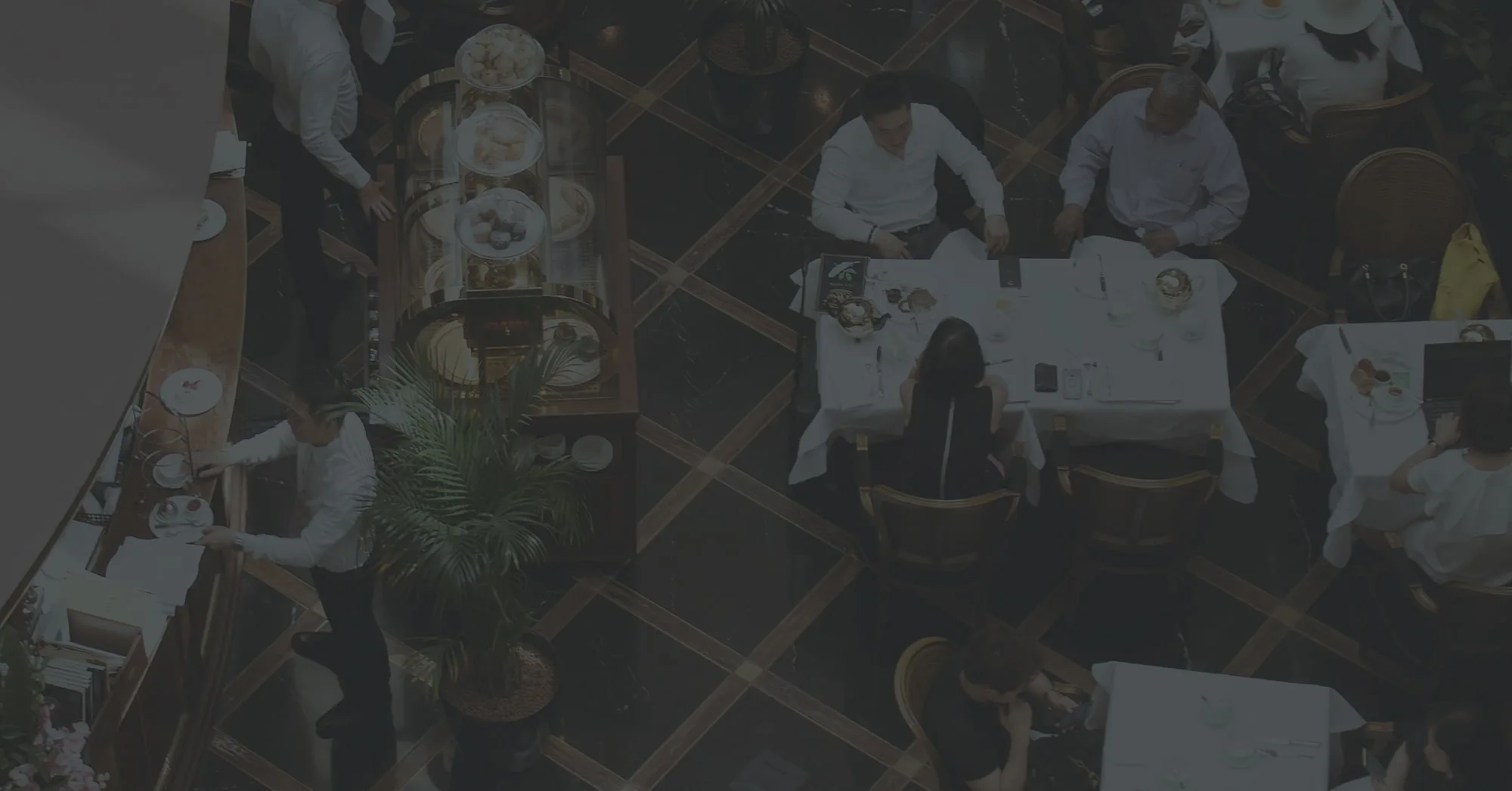 Busy restaurant with many bookings